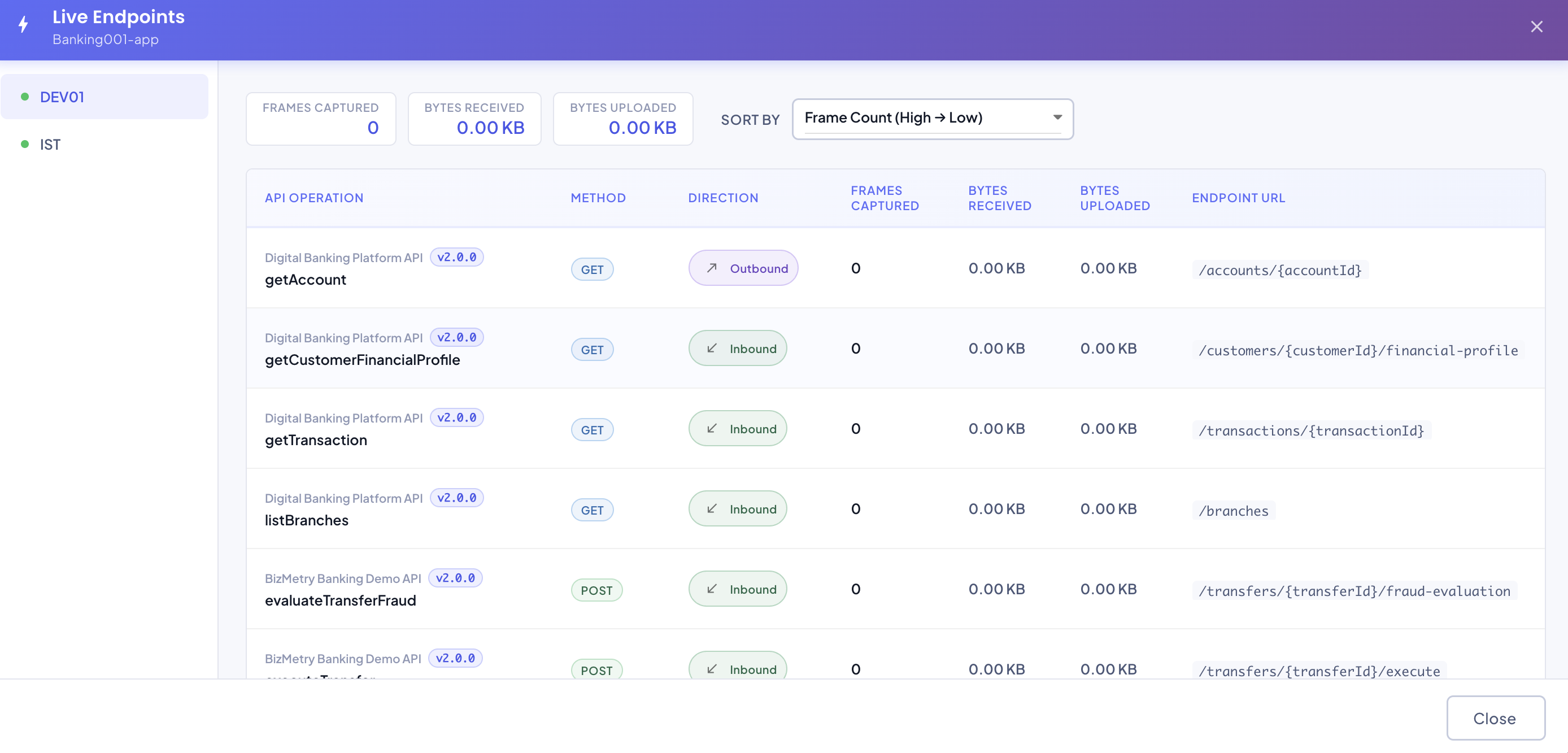 Live Endpoints