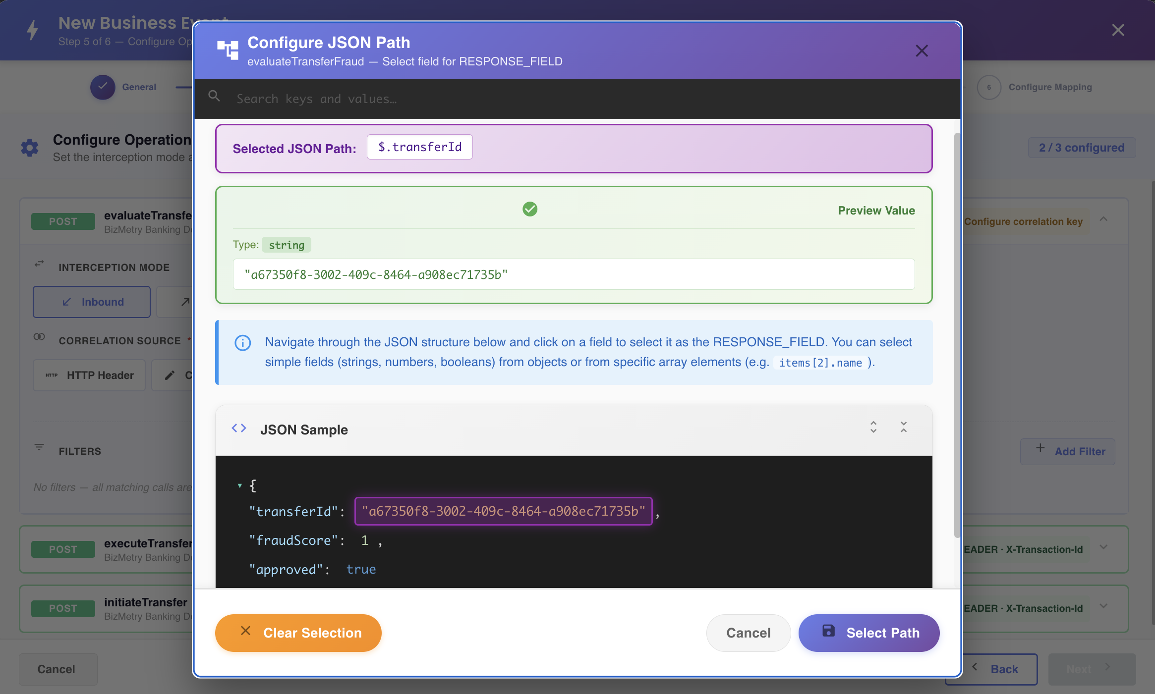 Correlation source - response field