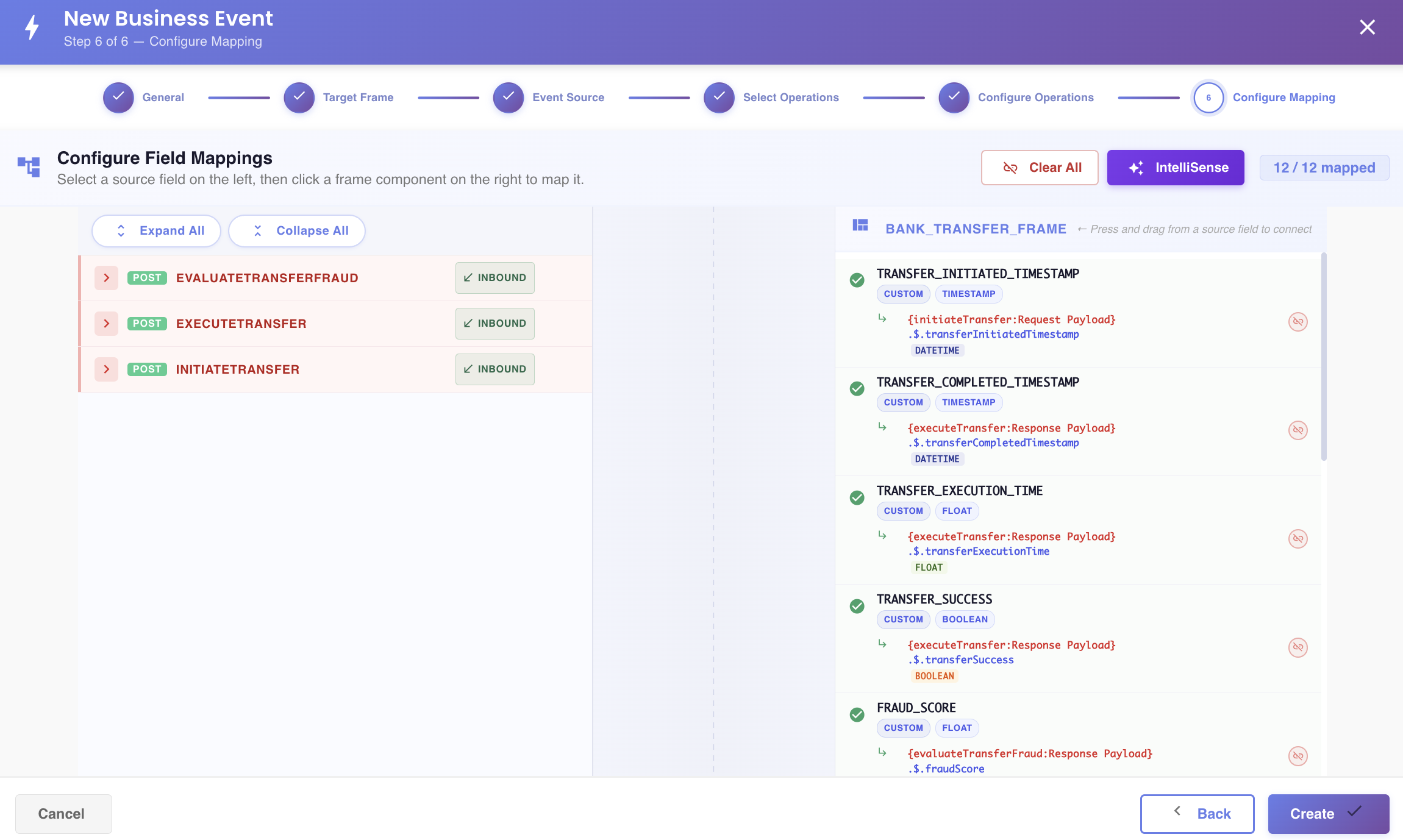 Collapsed API view