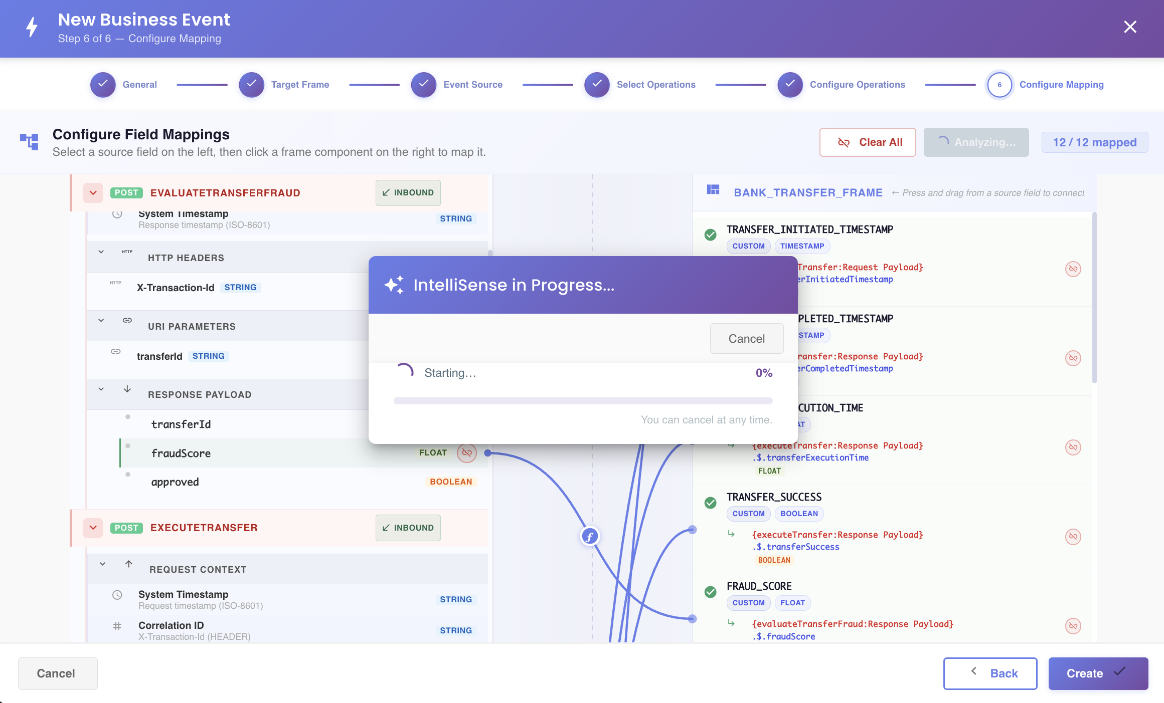 Running IntelliSense in the mapper