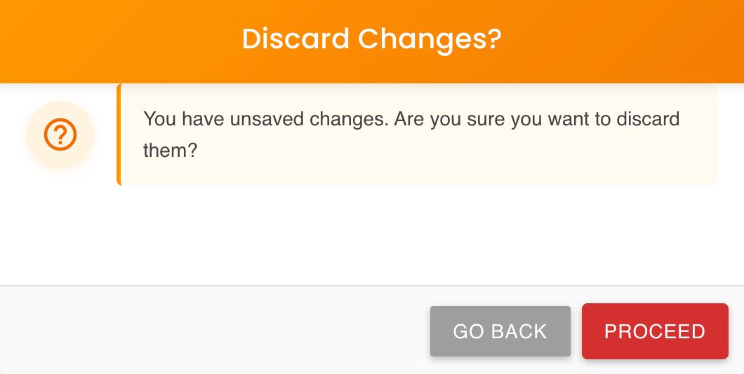 Edit Attributes-Cancel Changes