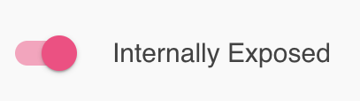 Internally Exposed Toggle