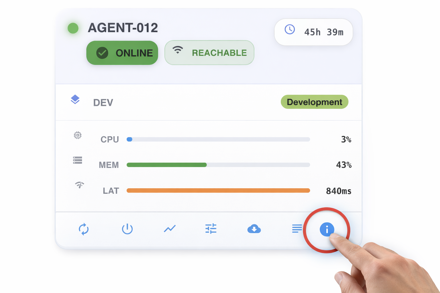 Action Toolbar Details Button