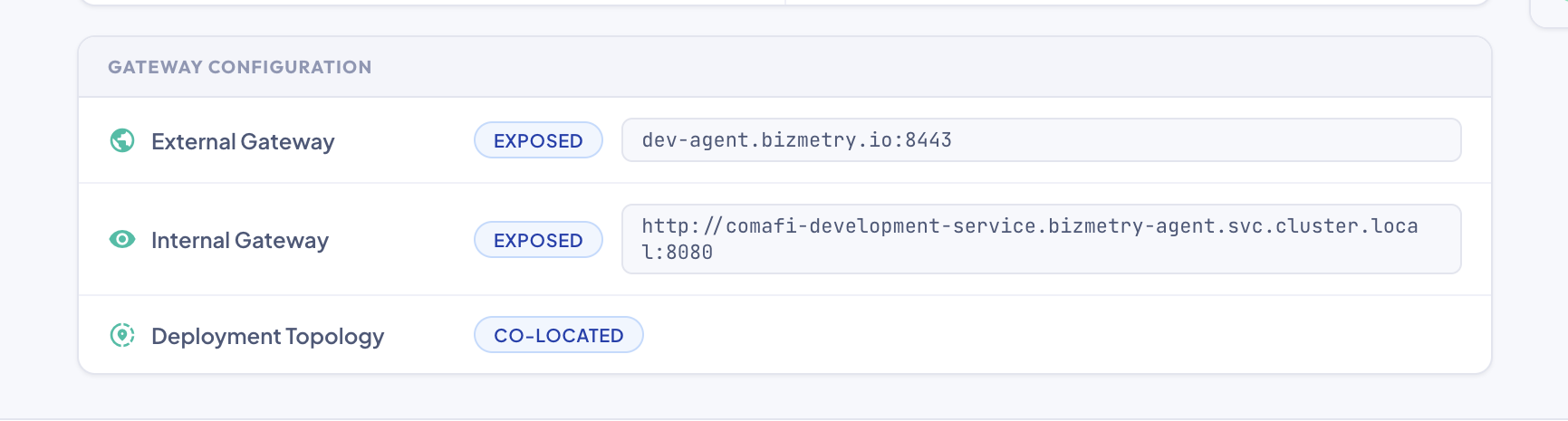 Gateway Configuration — Deployment Topology