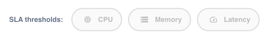 SLA threshold toggles