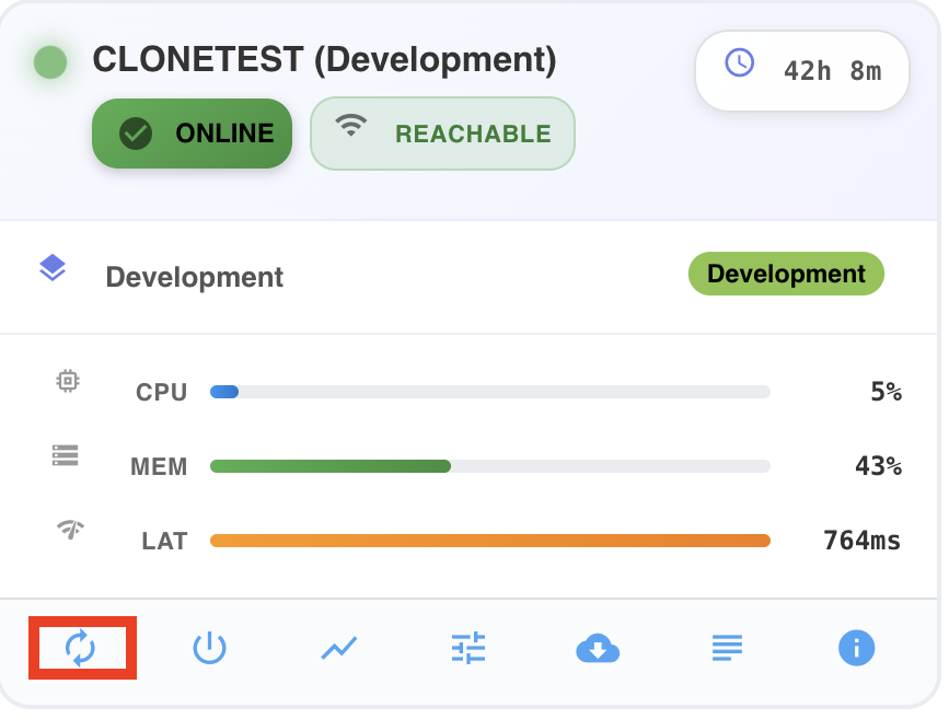 Restart from Profile Agents tab
