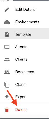 Delete Profile Option