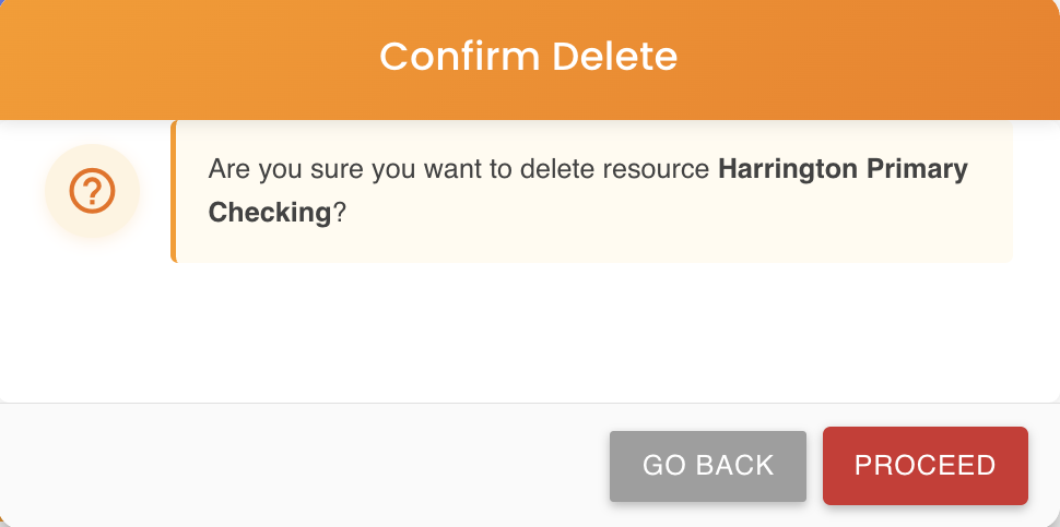 Confirm Delete Dialog
